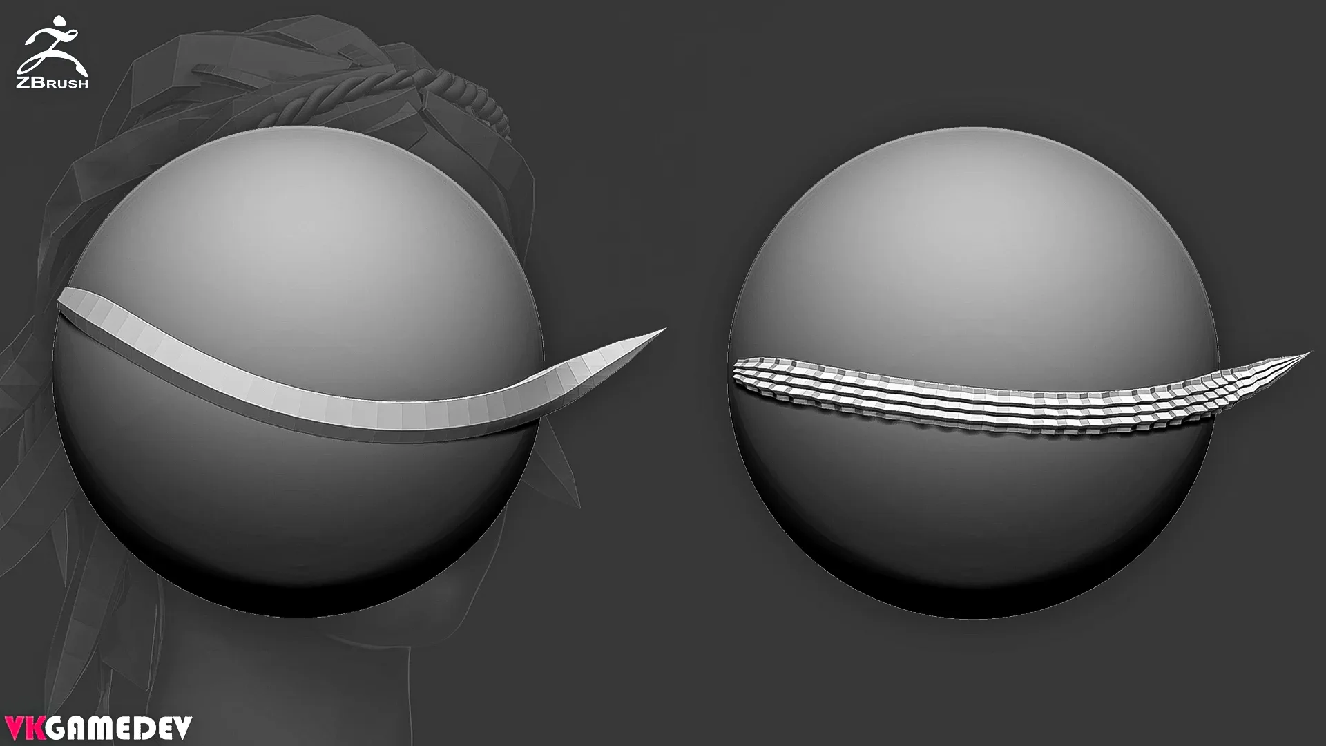 Hair IMM Brush for ZBrush