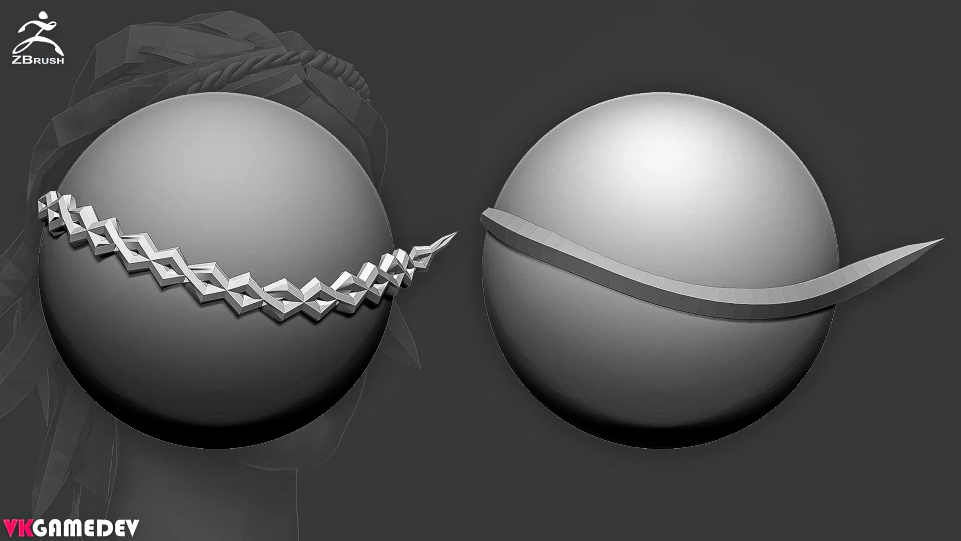 Hair IMM Brush for ZBrush