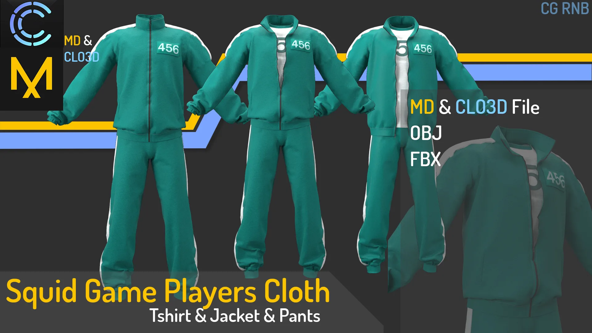 Squid game players cloth