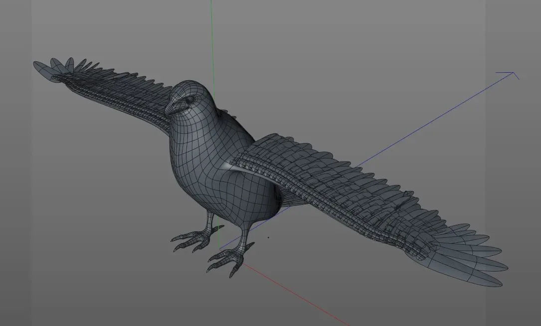 Falcon bird 3d model