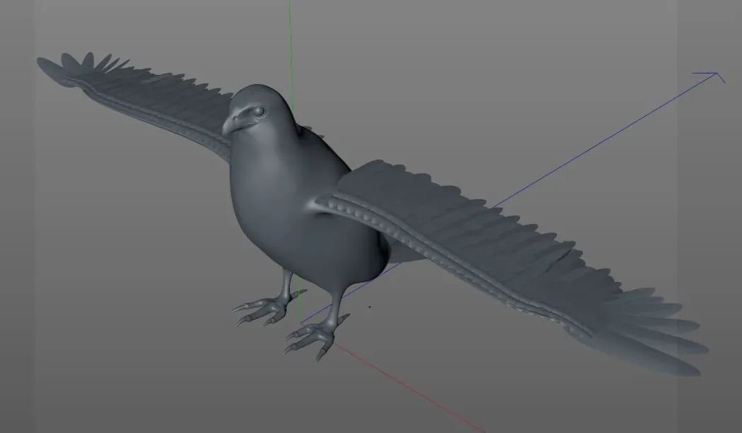 Falcon bird 3d model