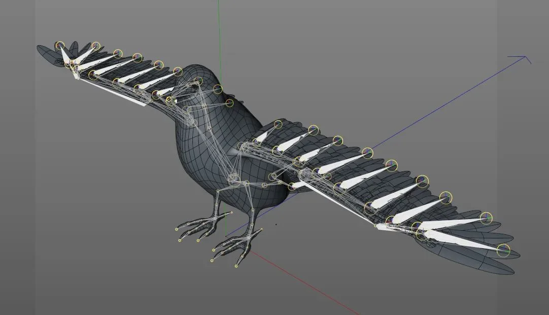 Falcon bird 3d model