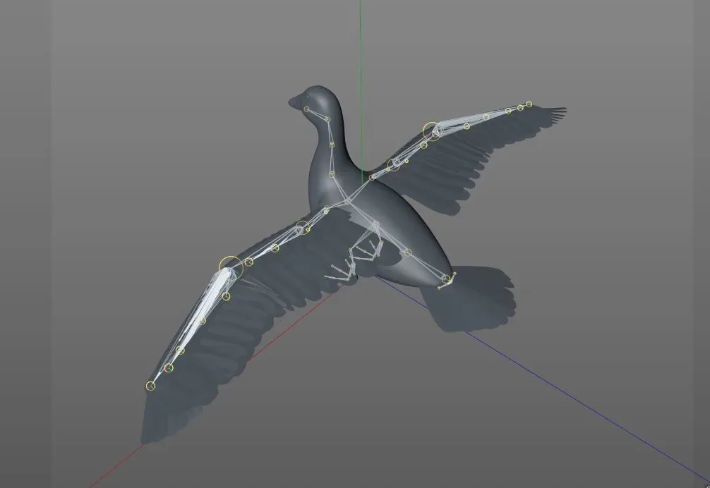 Goose bird 3d model