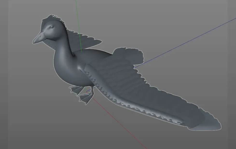Goose bird 3d model