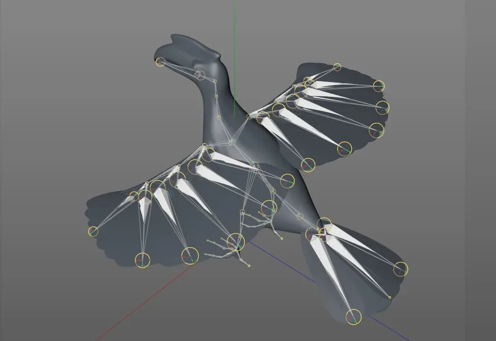 Hornbill bird 3d model