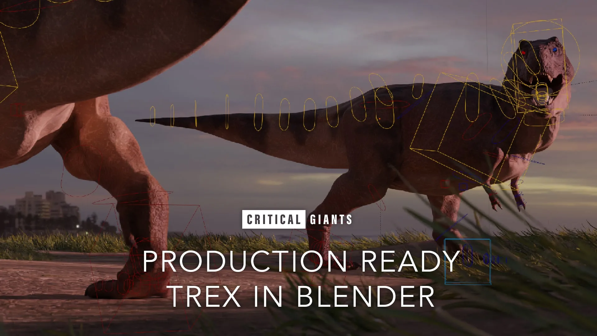 Production Ready T-Rex In Blender