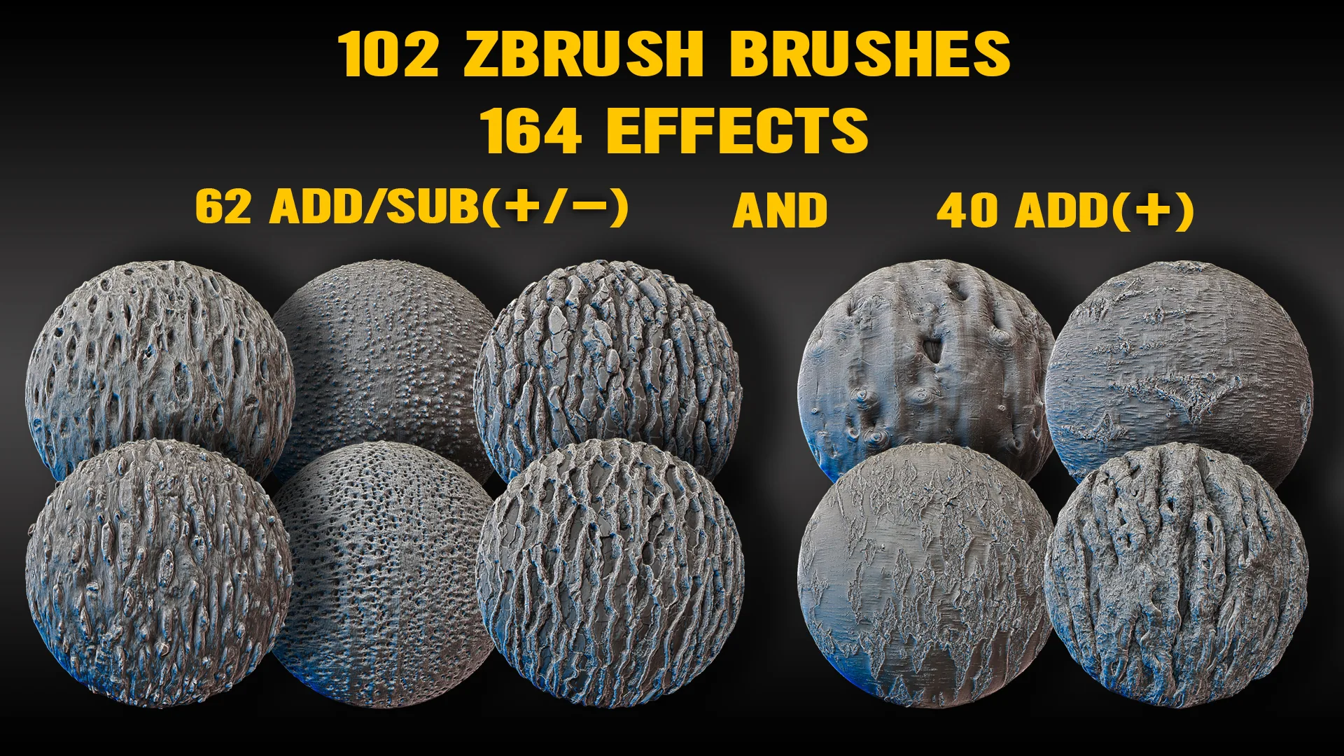 Ultra HQ Tree Bark Sculpt Seamless Zbrush brushes + Alphas (Blender, Substance, Mudbox, etc.) Vol.1