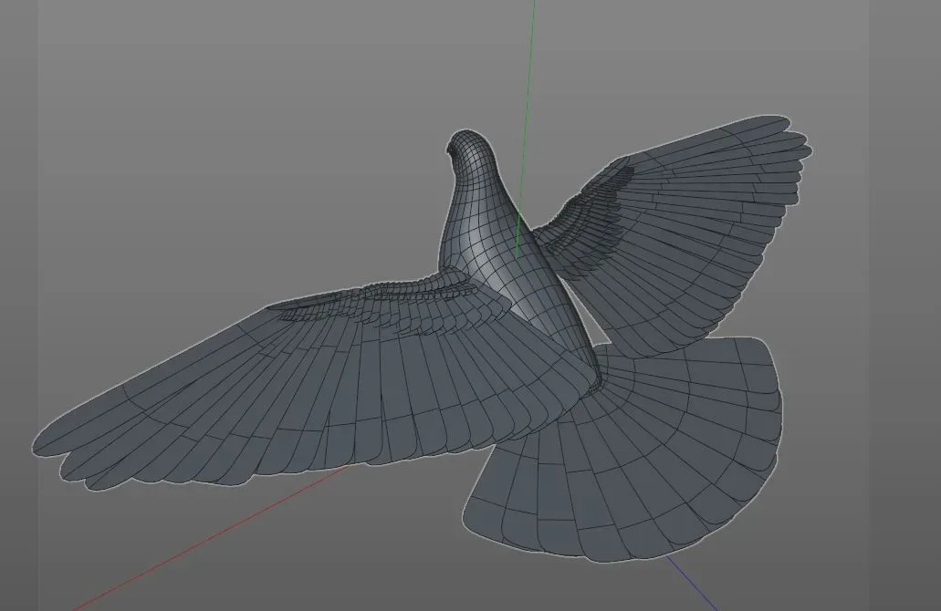 Pigeon bird 3d model