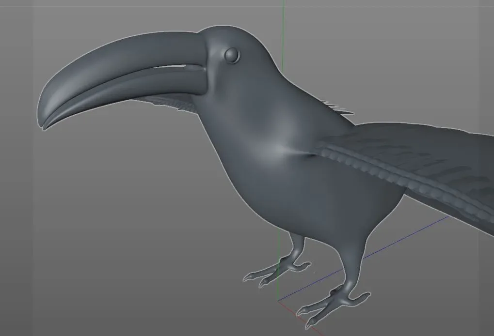 Toucan bird 3d model