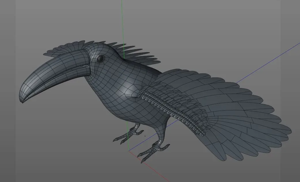 Toucan bird 3d model