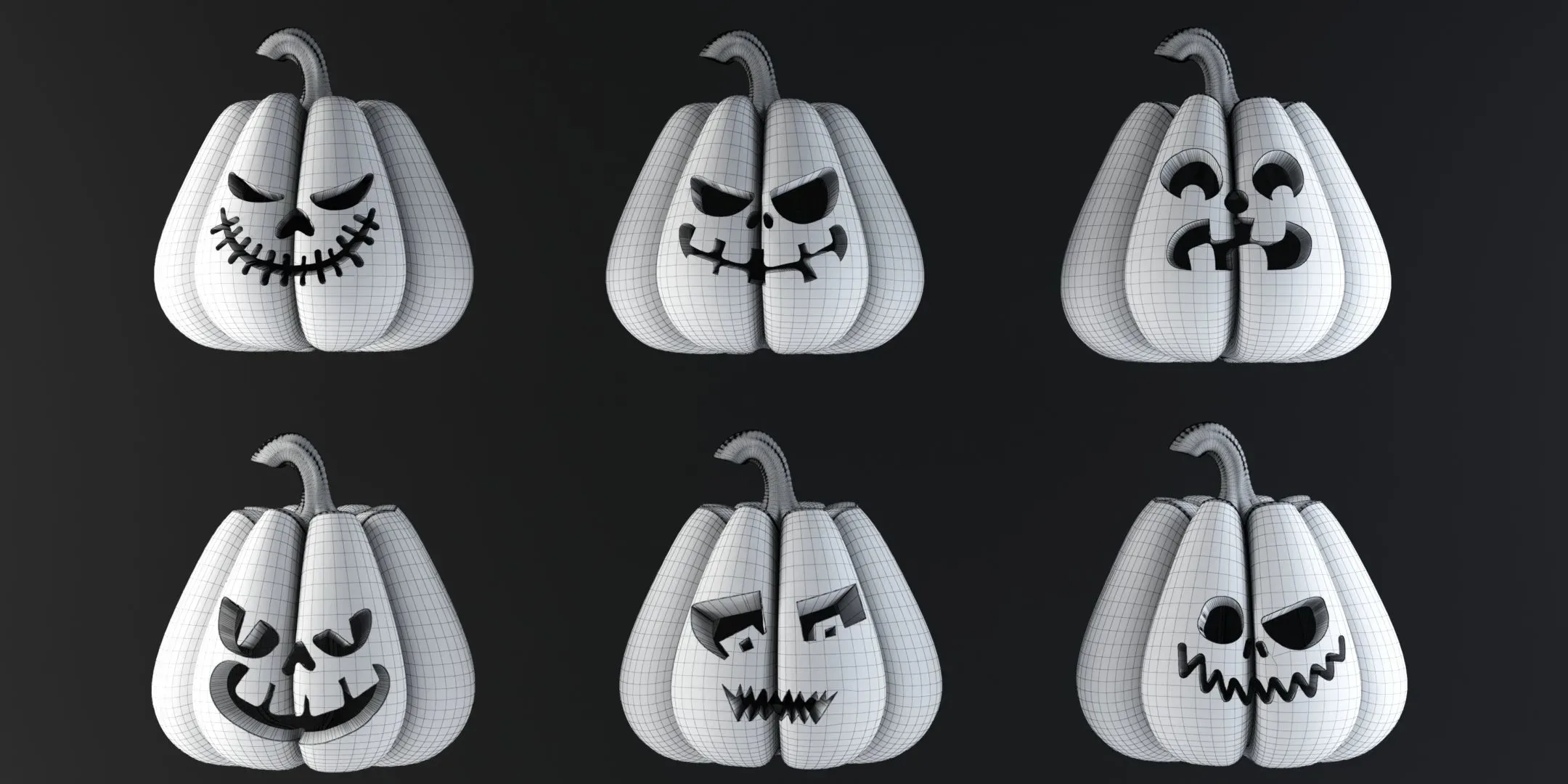 30 Collection Halloween Pumpkins