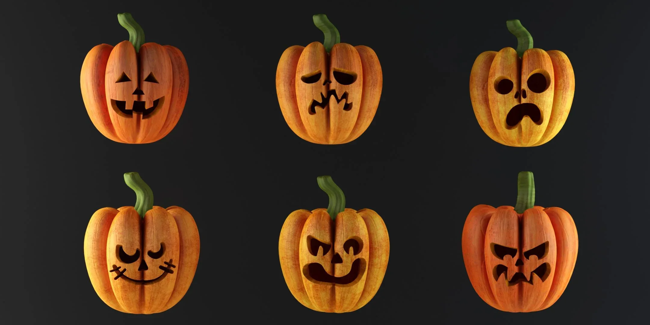 30 Collection Halloween Pumpkins