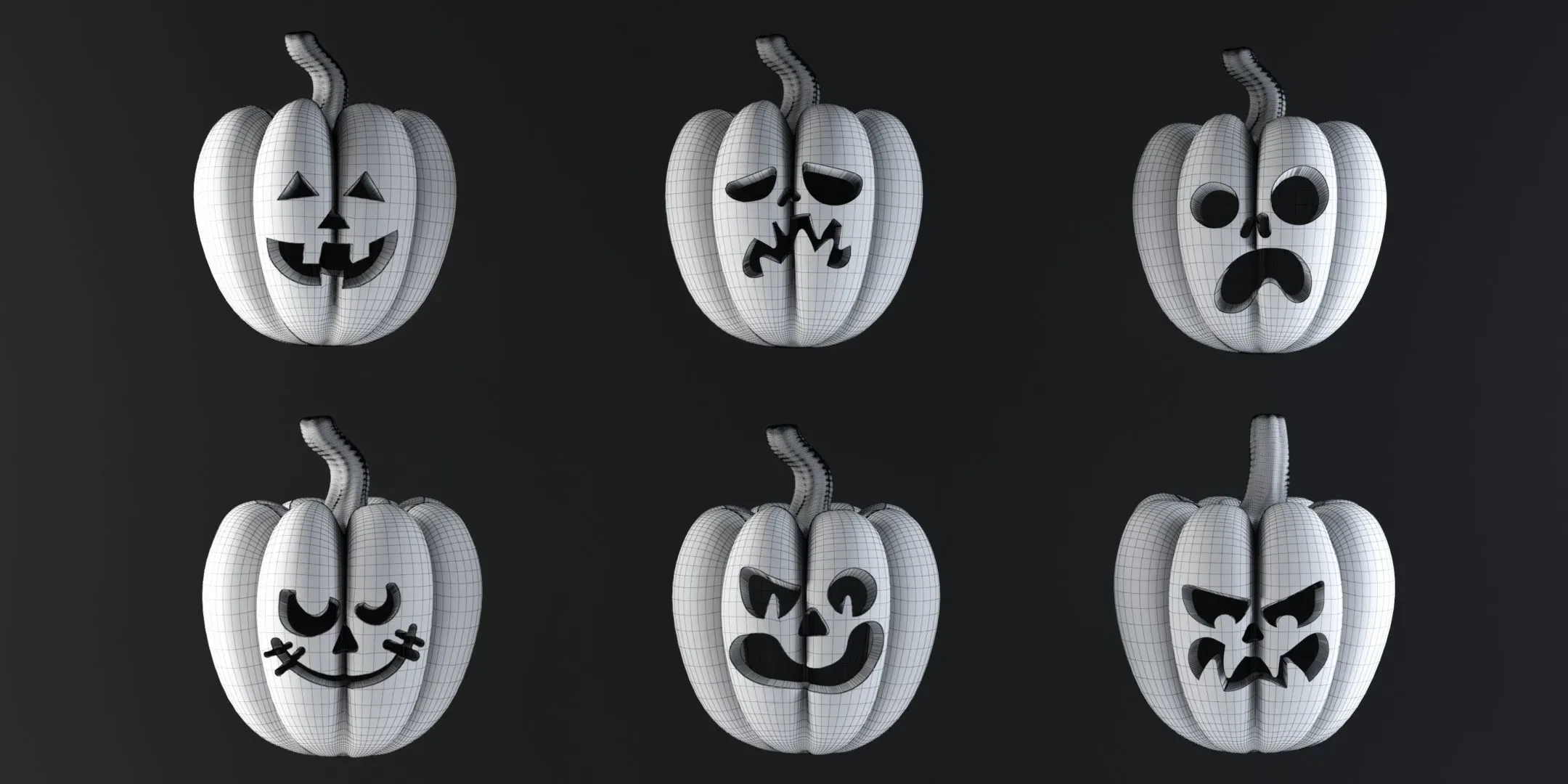 30 Collection Halloween Pumpkins