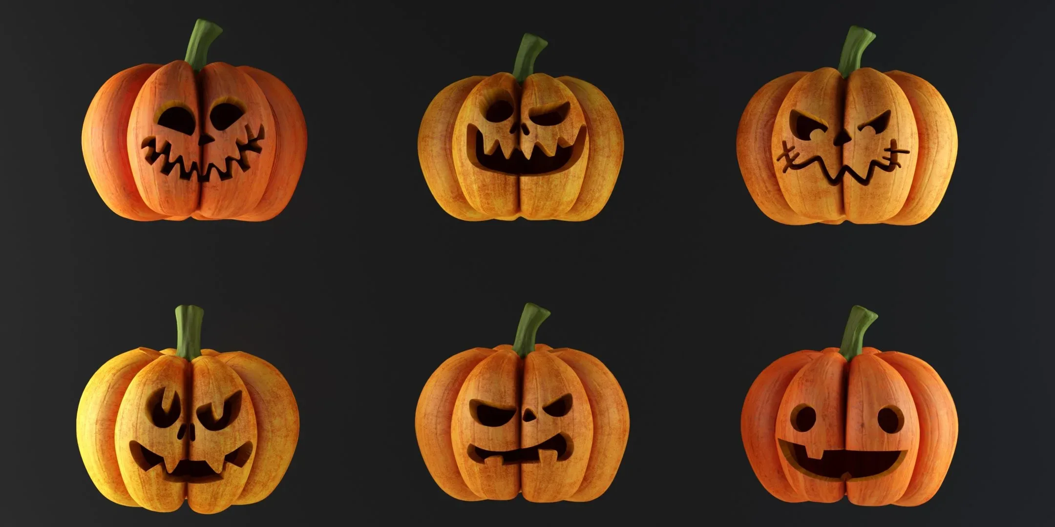 30 Collection Halloween Pumpkins