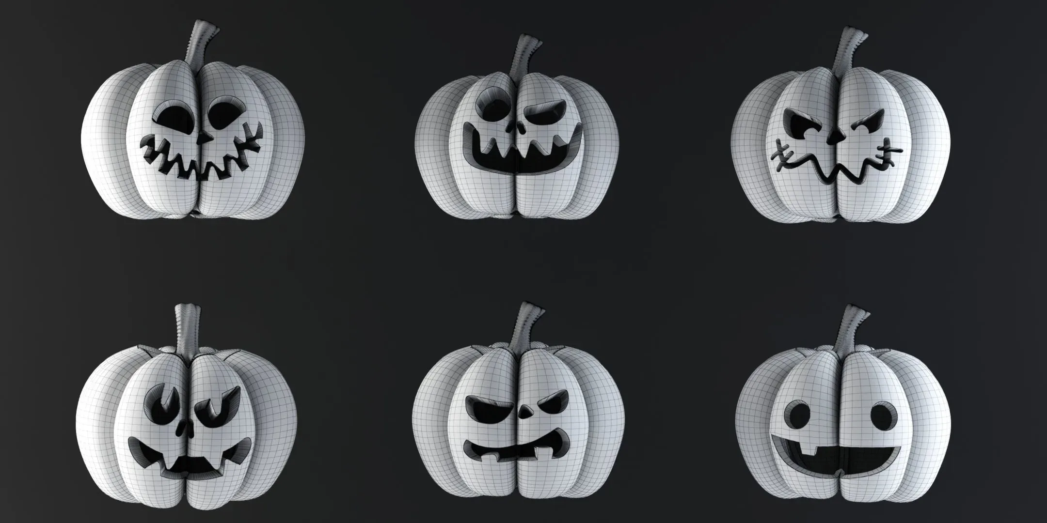 30 Collection Halloween Pumpkins