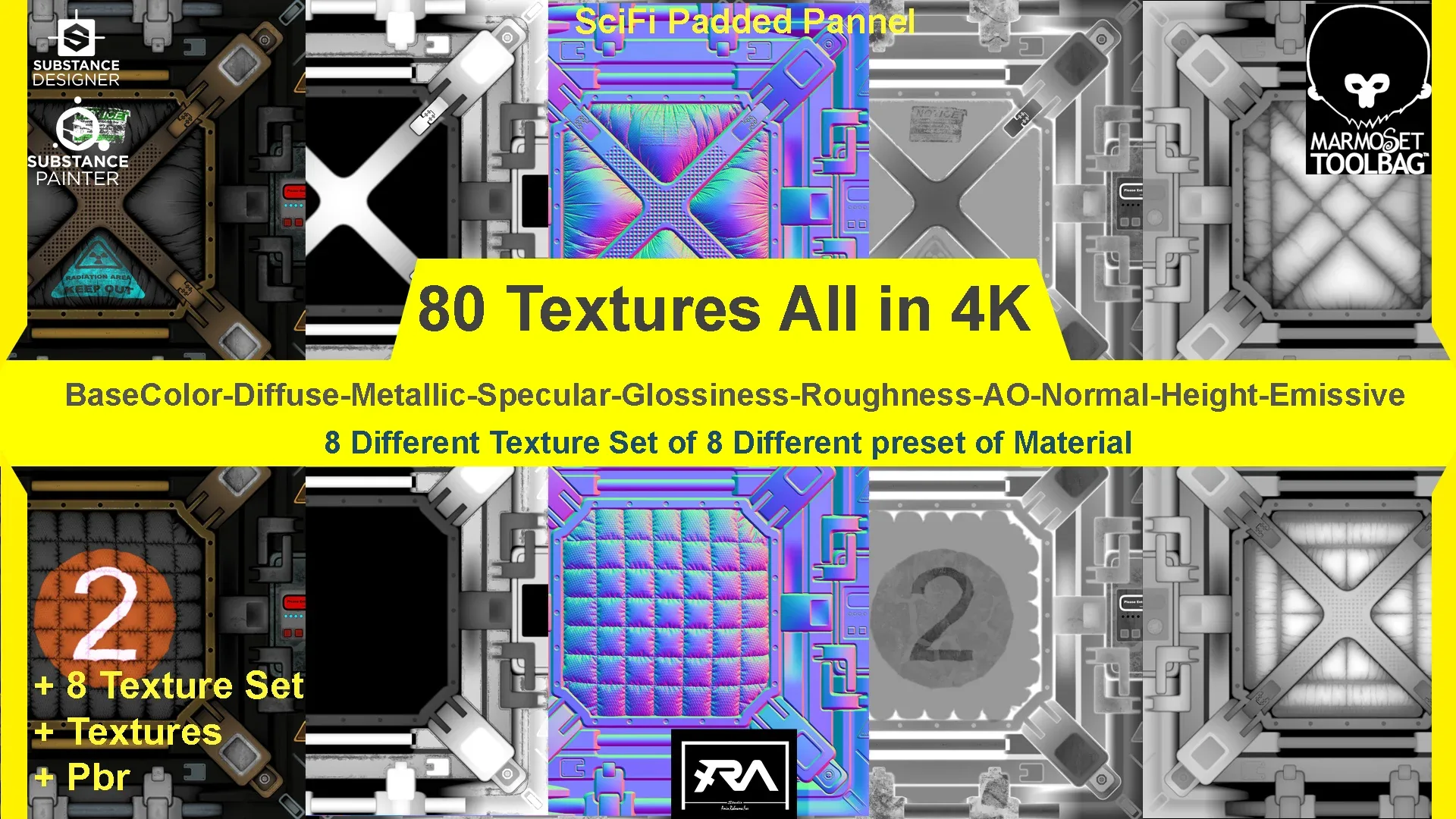 80 Scifi Pannels Textures