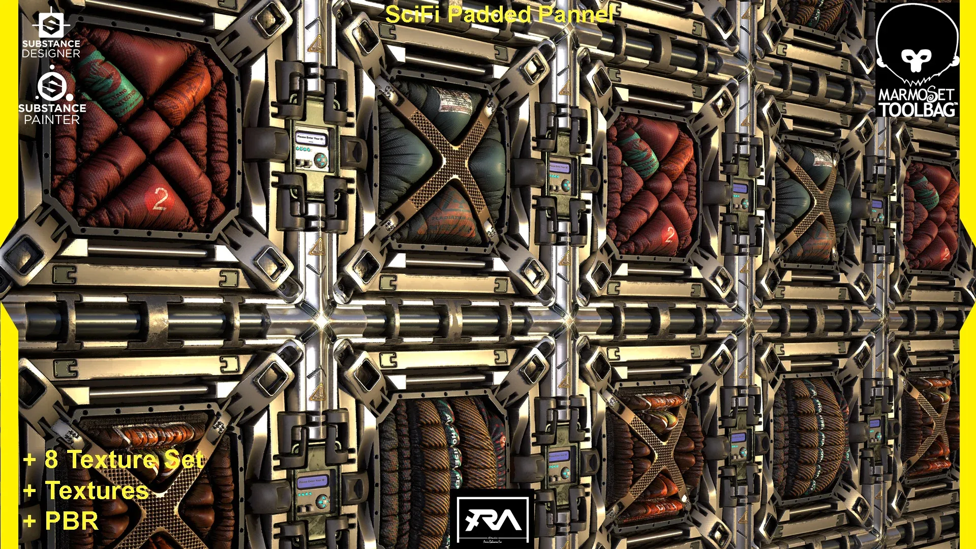 80 Scifi Pannels Textures