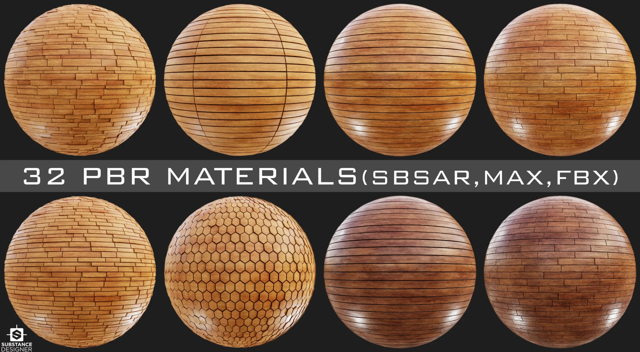 32 PBR Materials