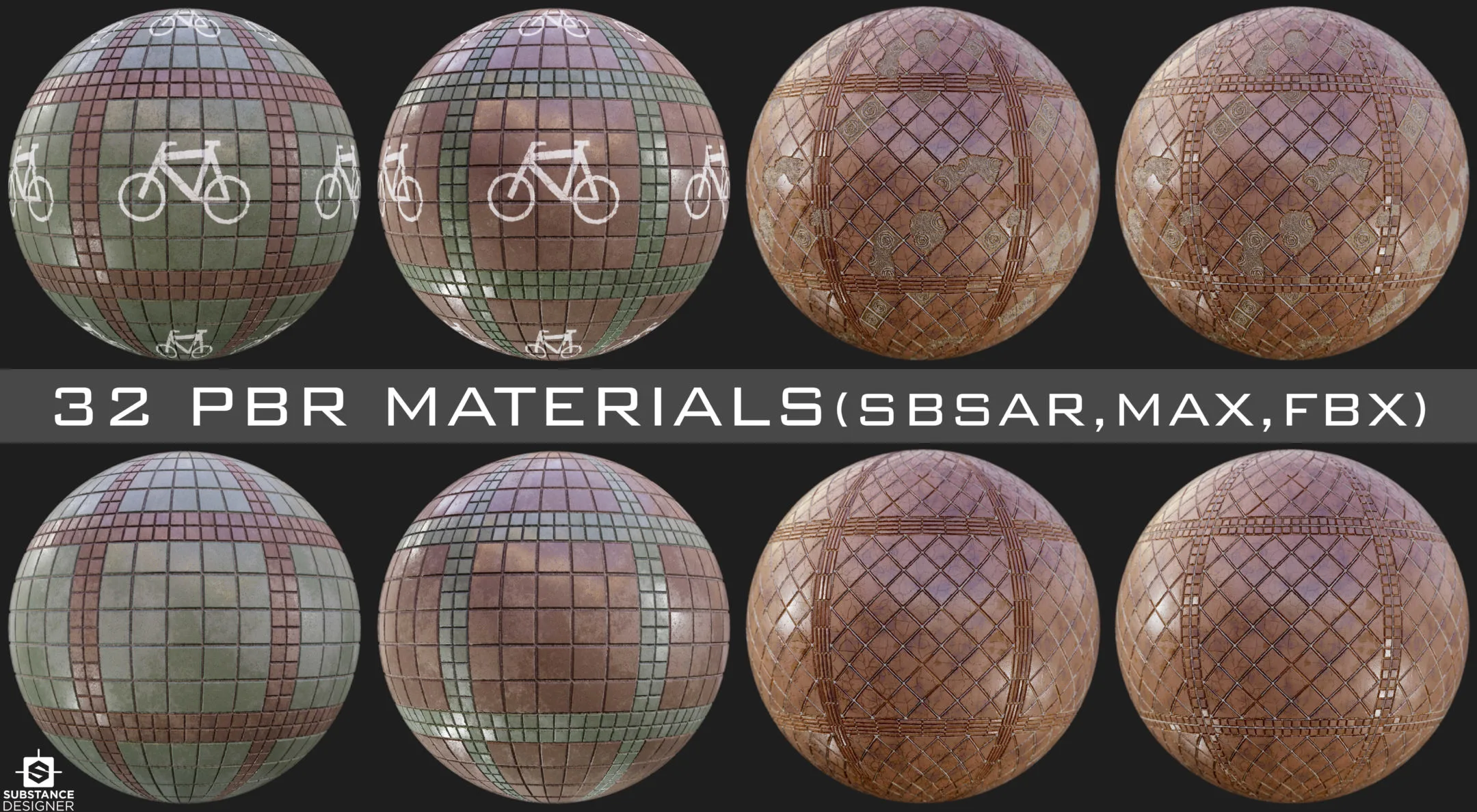 32 PBR Materials