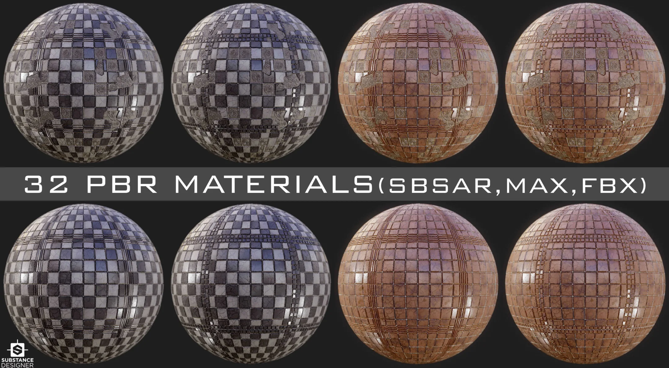 32 PBR Materials