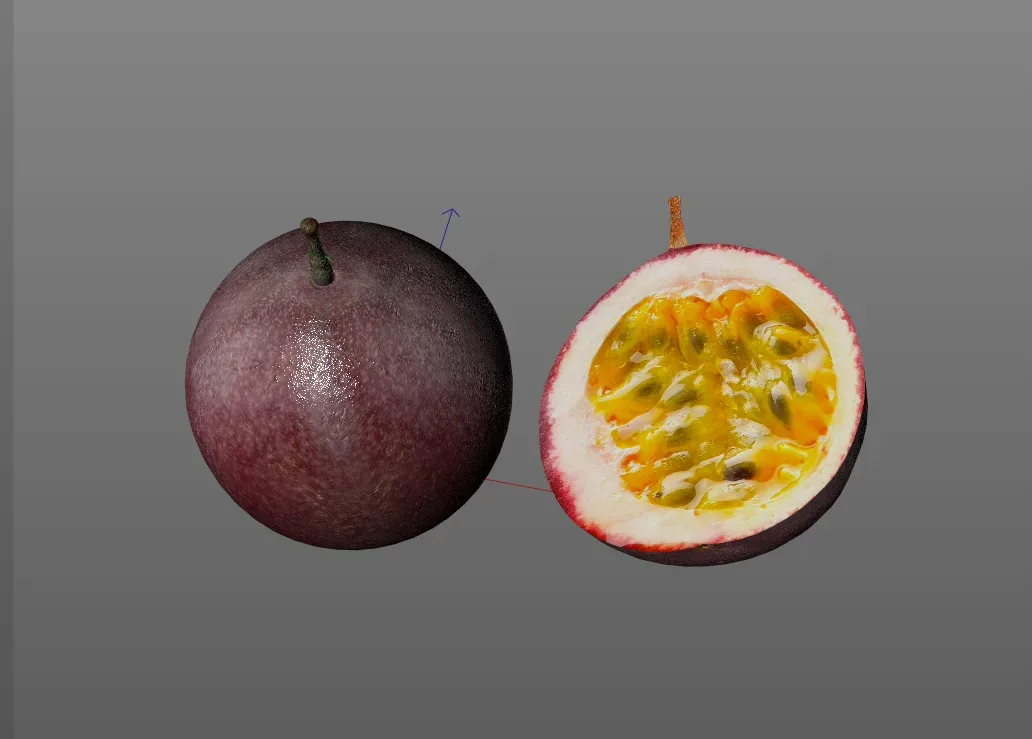 Passion fruit 3d model