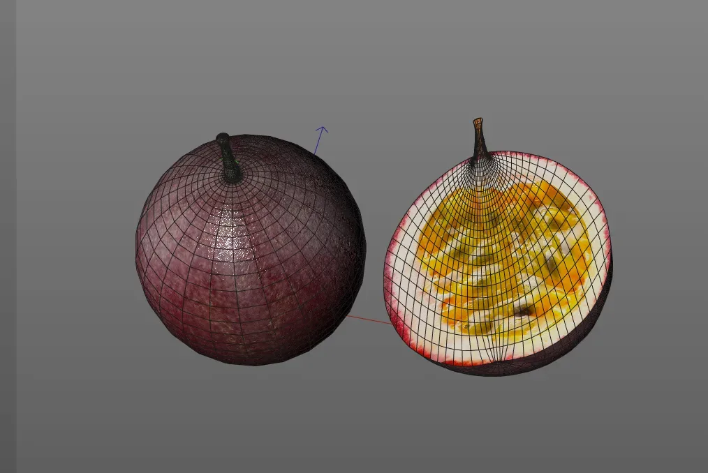 Passion fruit 3d model