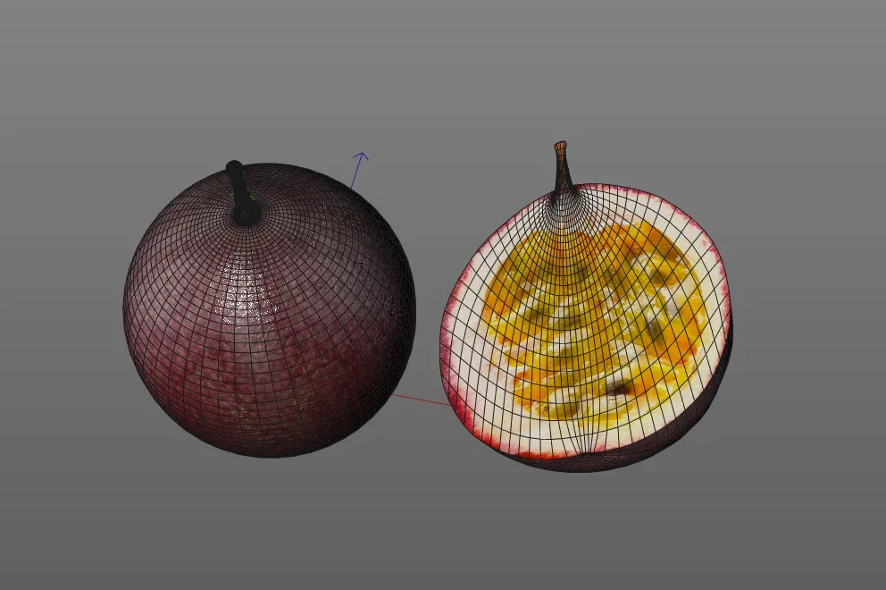 Passion fruit 3d model