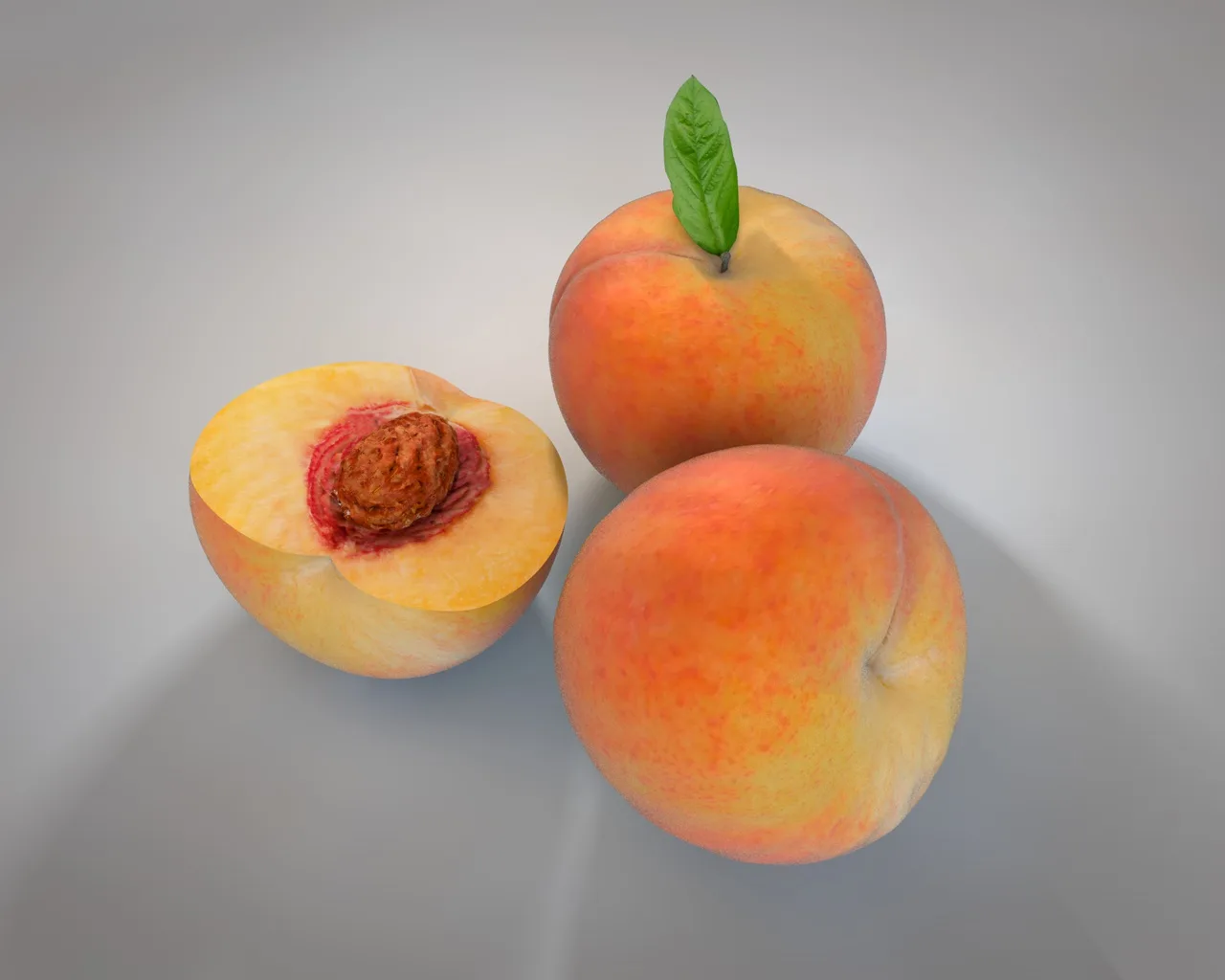 Peach 3d model
