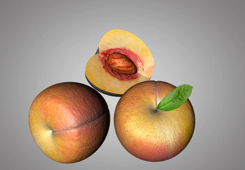 Peach 3d model