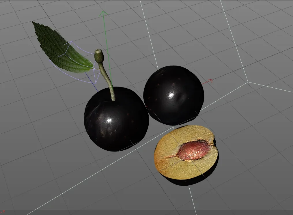 Plum 3d model