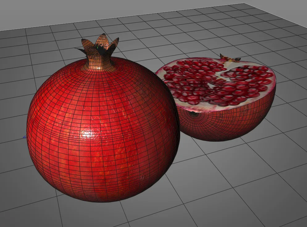 Pomegranate 3d model