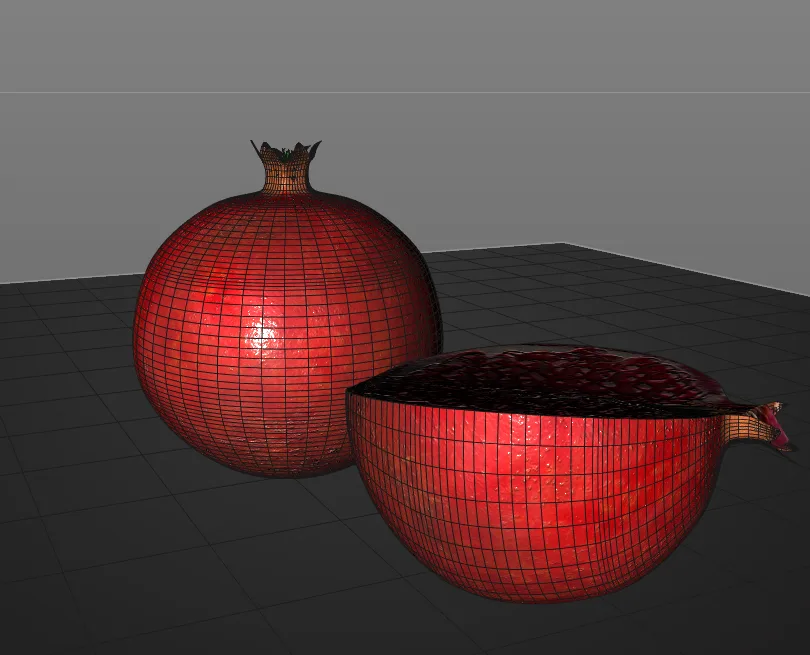 Pomegranate 3d model