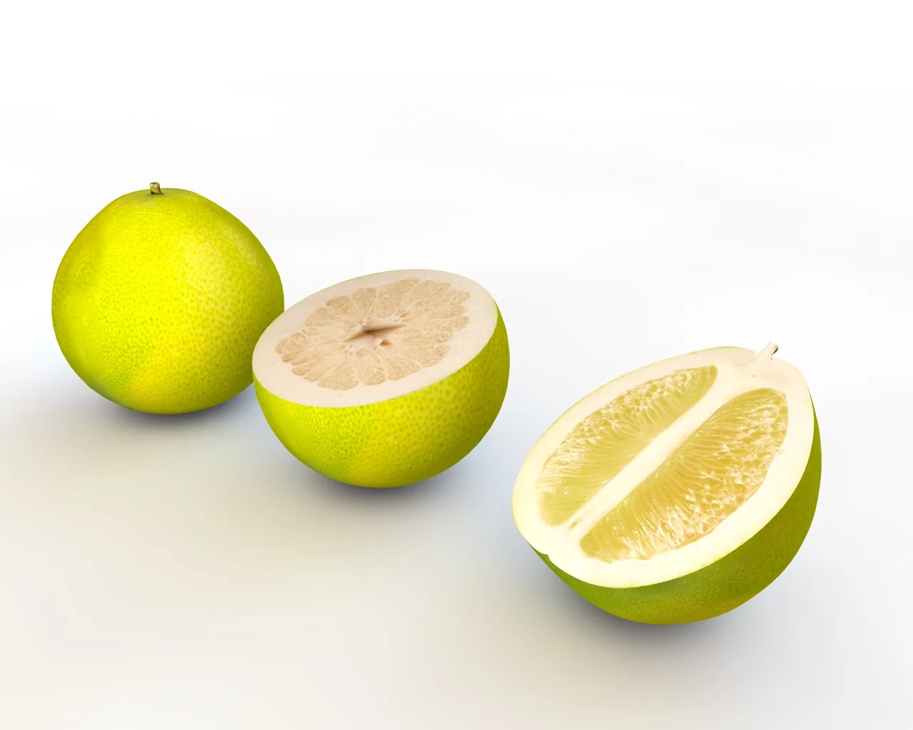 pomelo 3d model FlippedNormals
