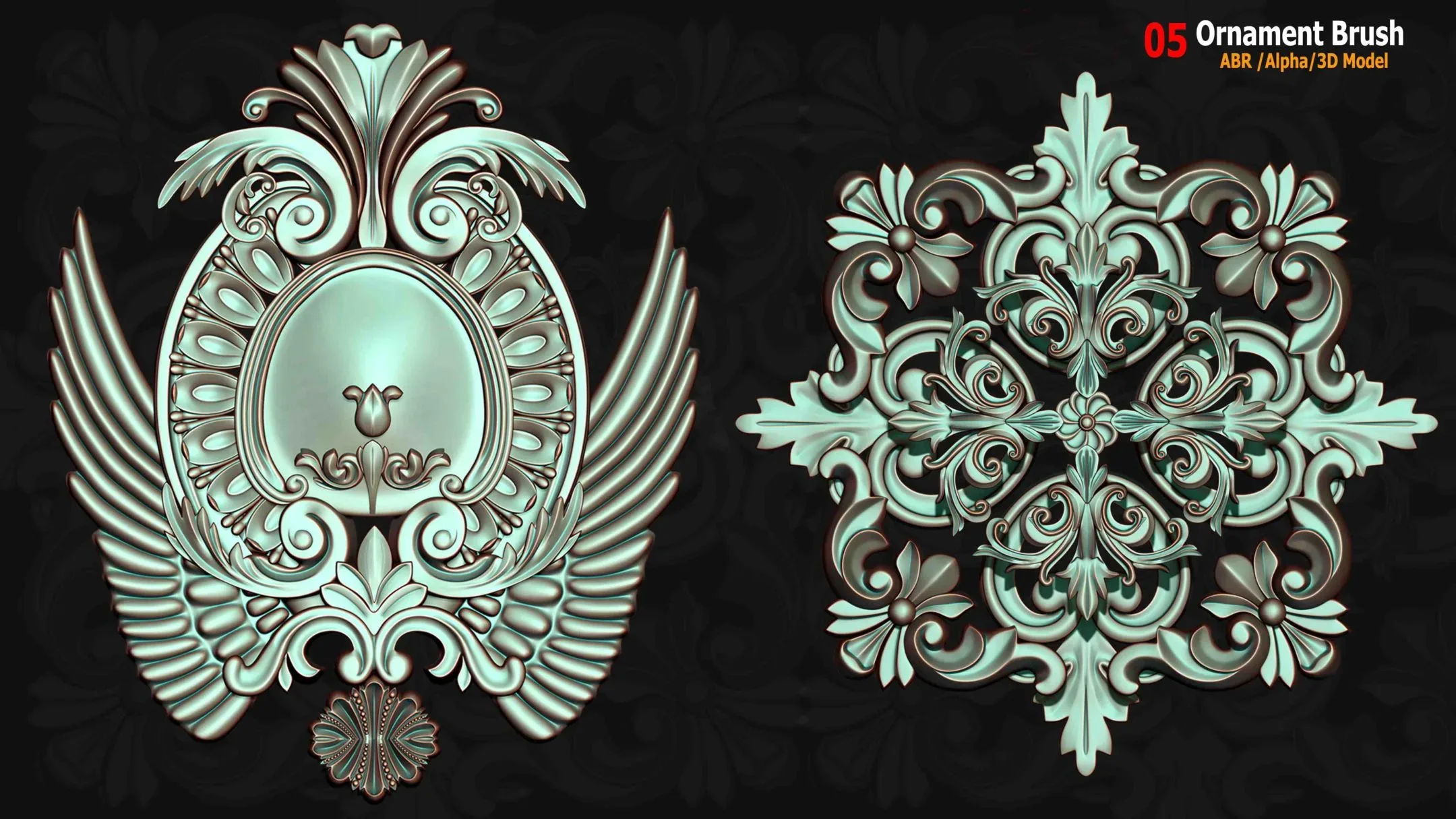 05 Ornament ABR/Alpha/3D Model