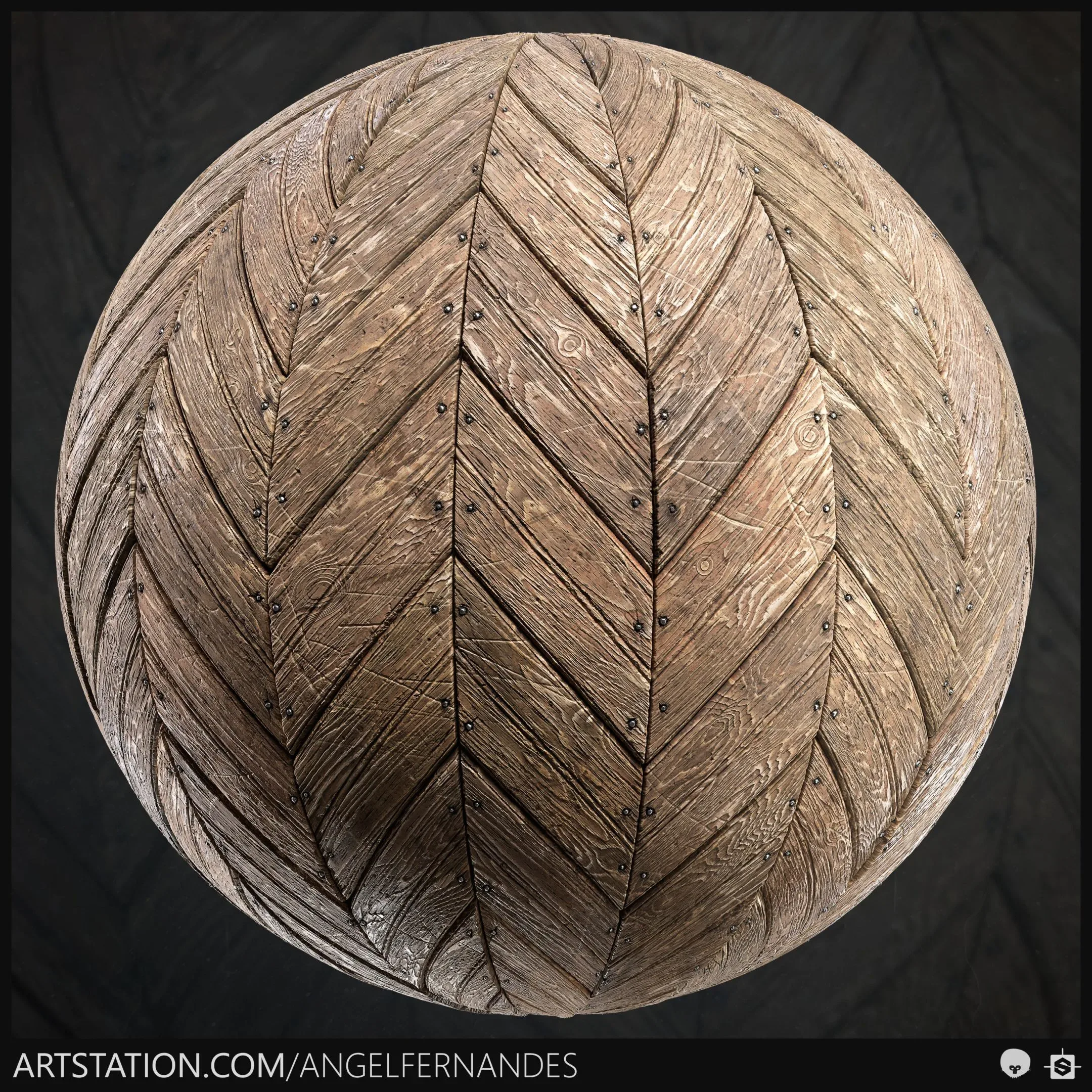 Painted Wood Planks Material - Substance Designer