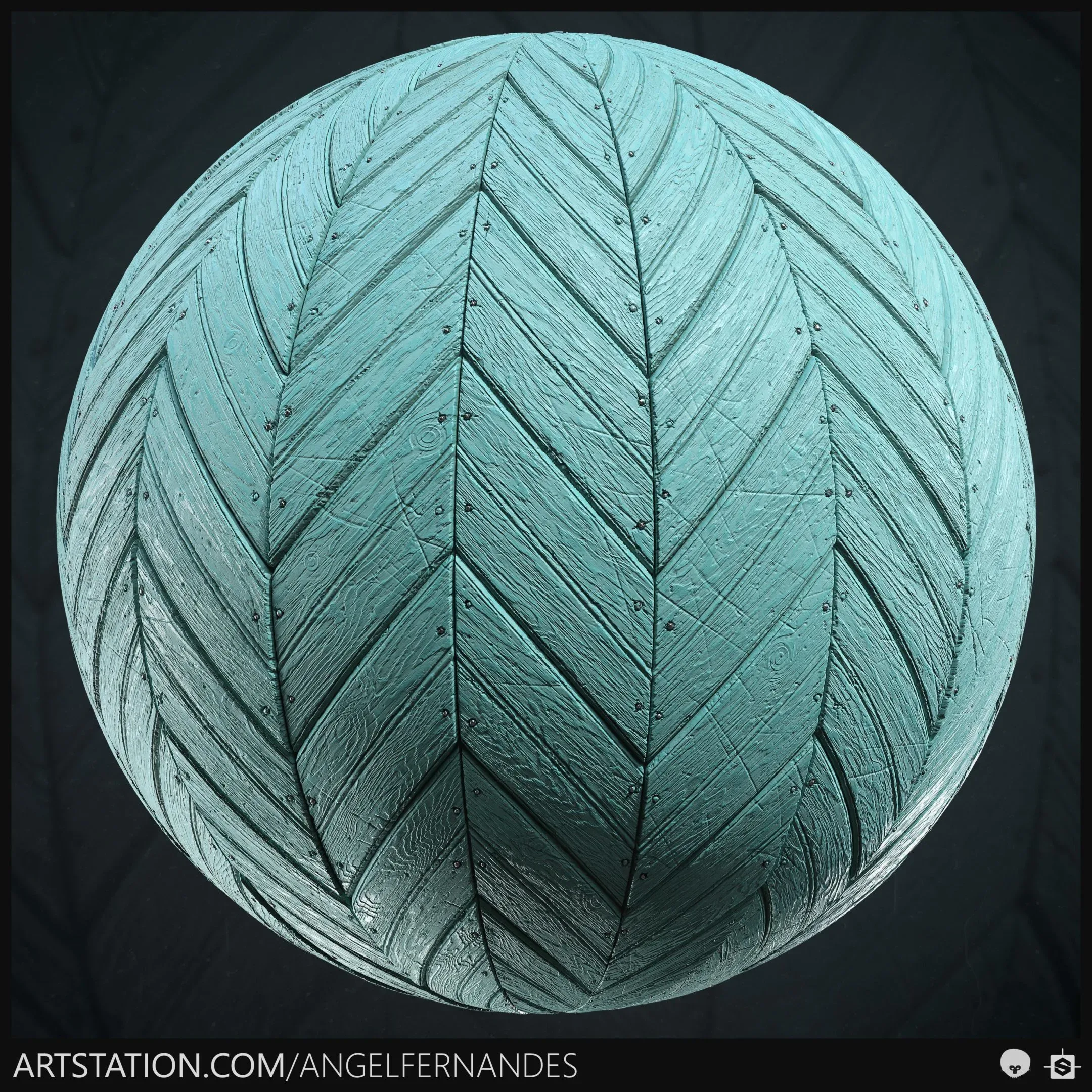 Painted Wood Planks Material - Substance Designer