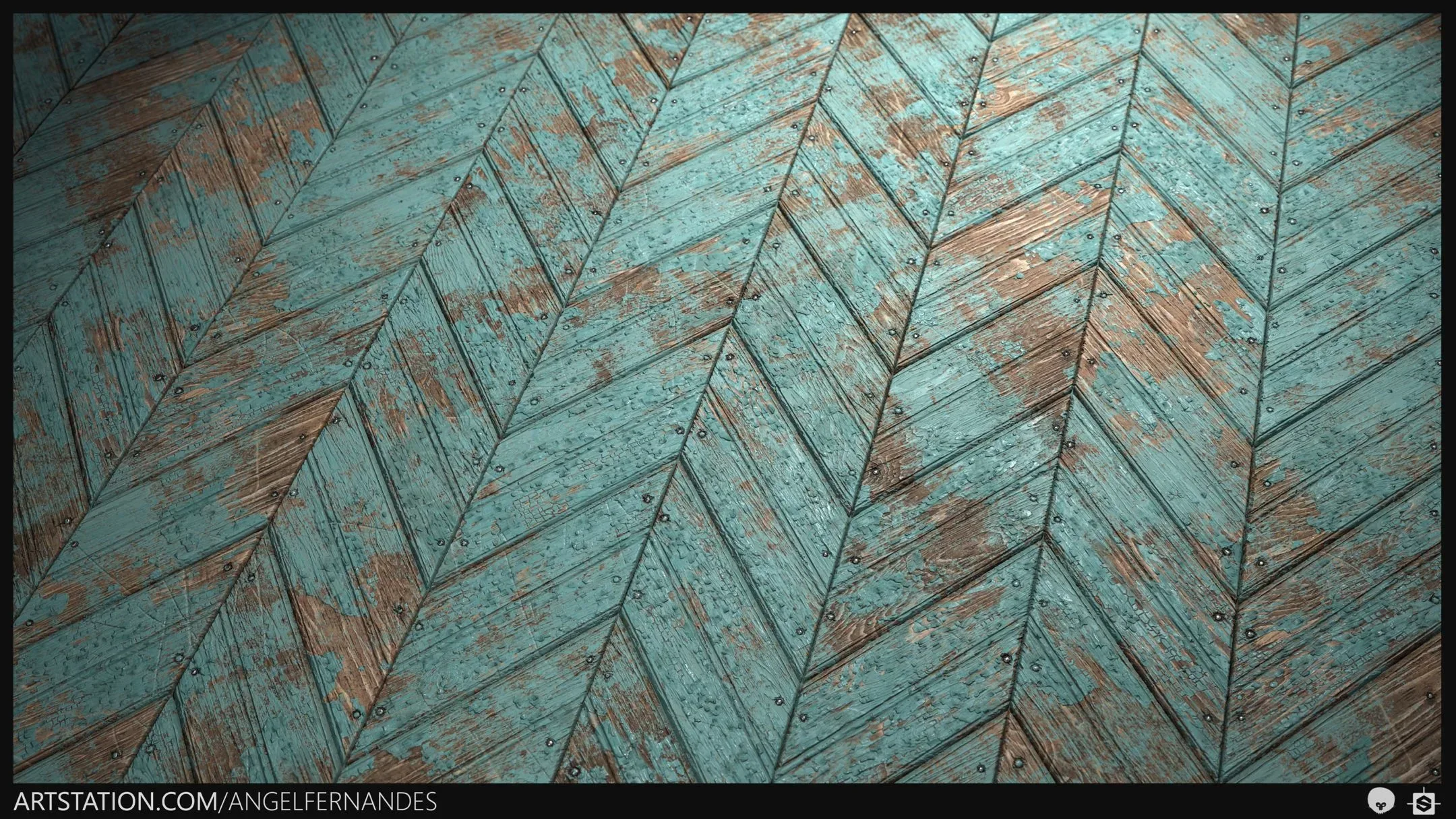 Painted Wood Planks Material - Substance Designer