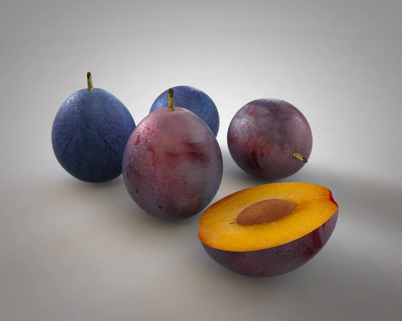 Fruits collection 3d model