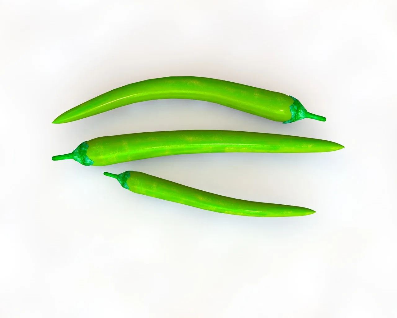 Chilli green 3d model