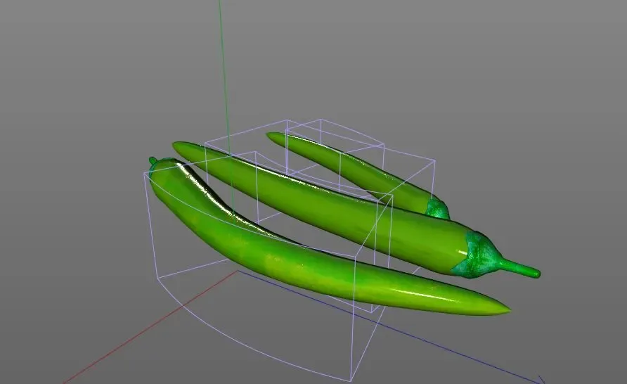 Chilli green 3d model