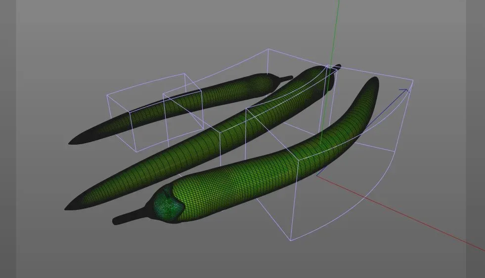 Chilli green 3d model