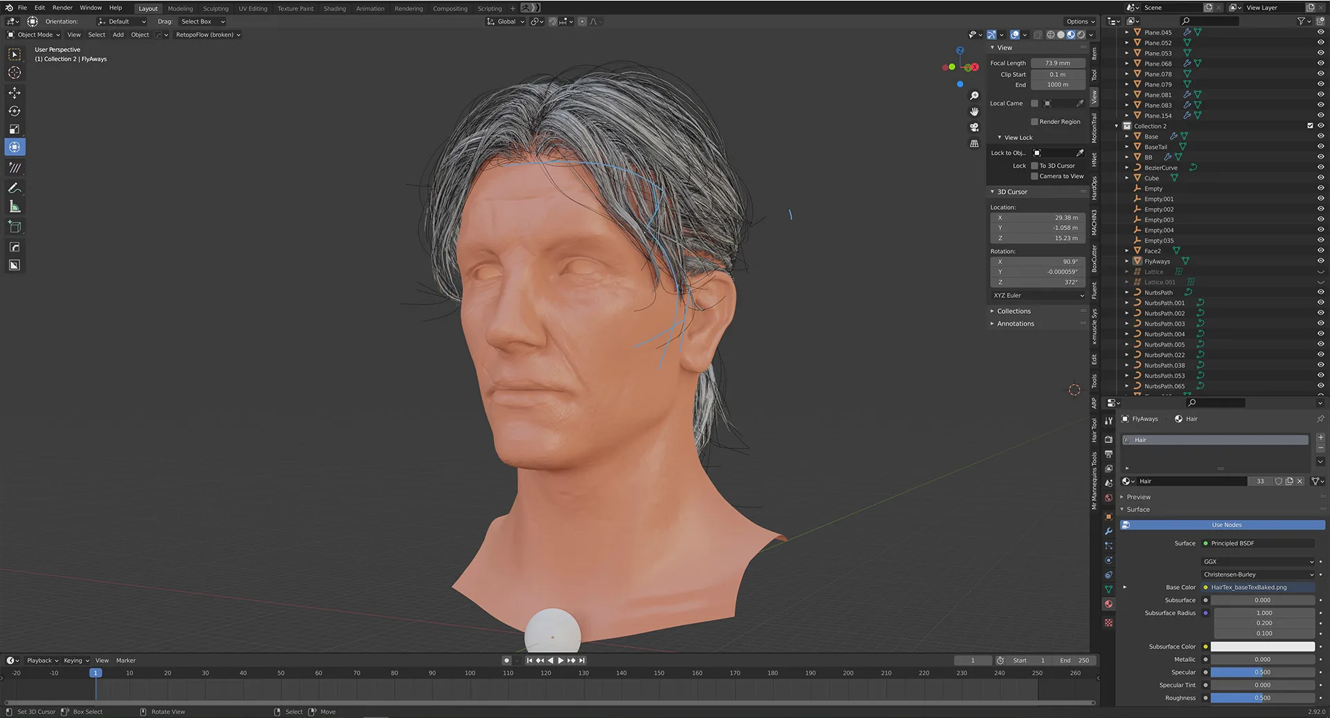 Creating Hair For Games in Blender