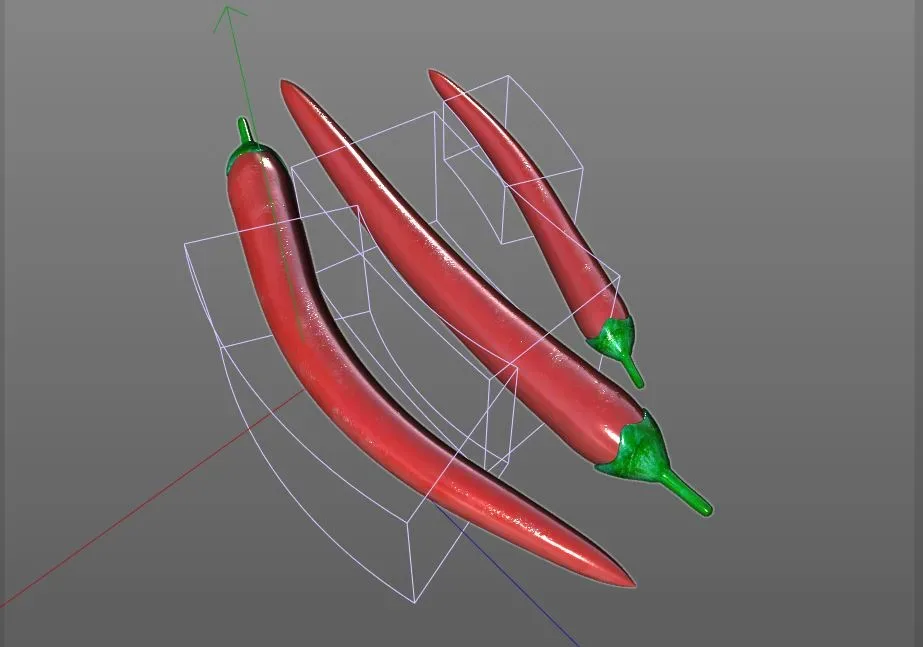 Chilli red 3d model