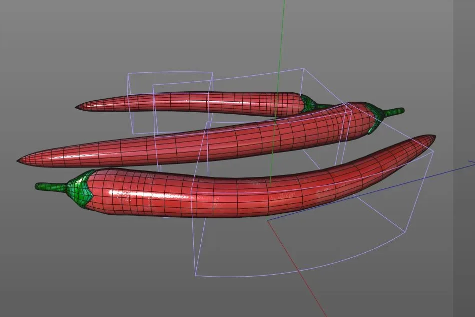 Chilli red 3d model