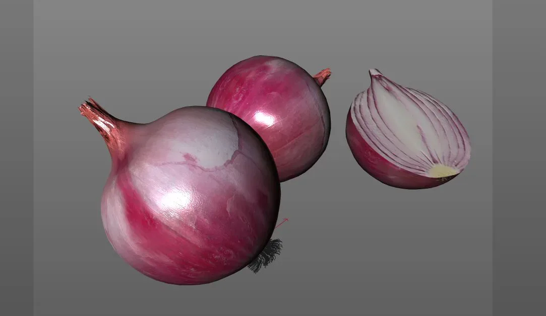 Onion Red 3d model