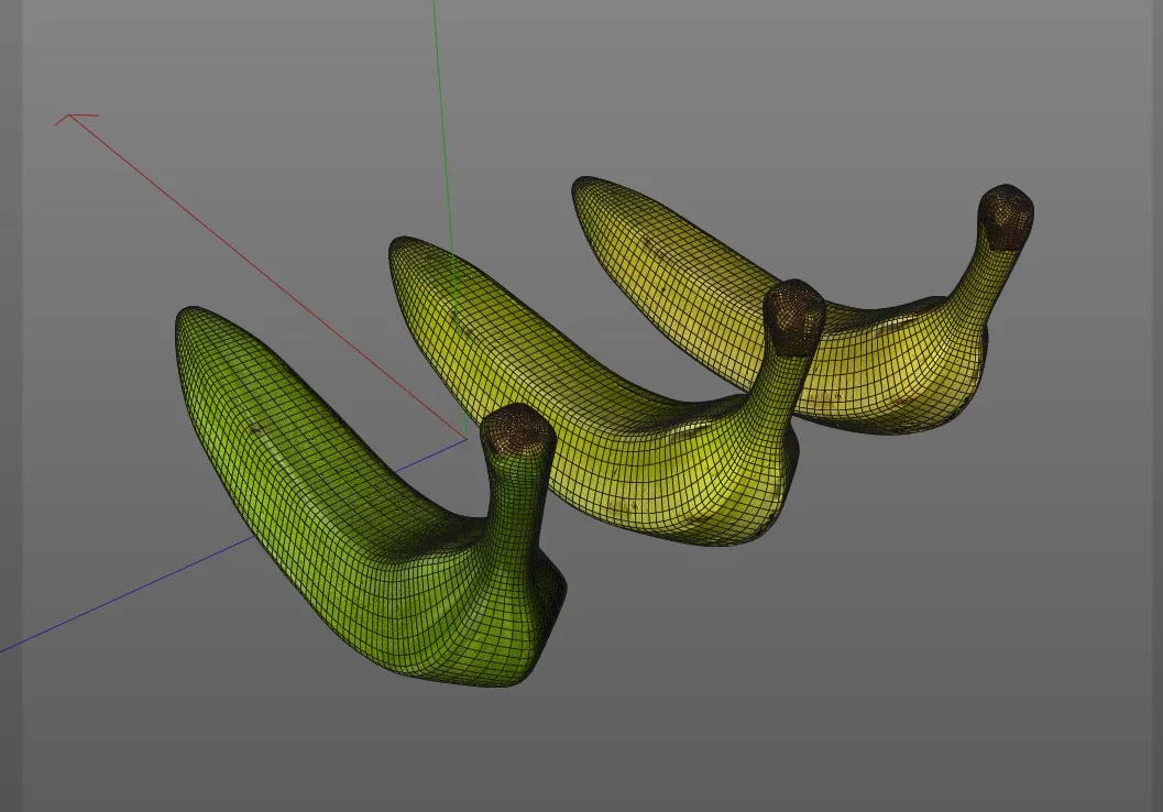 Plantain 3 types 3d model