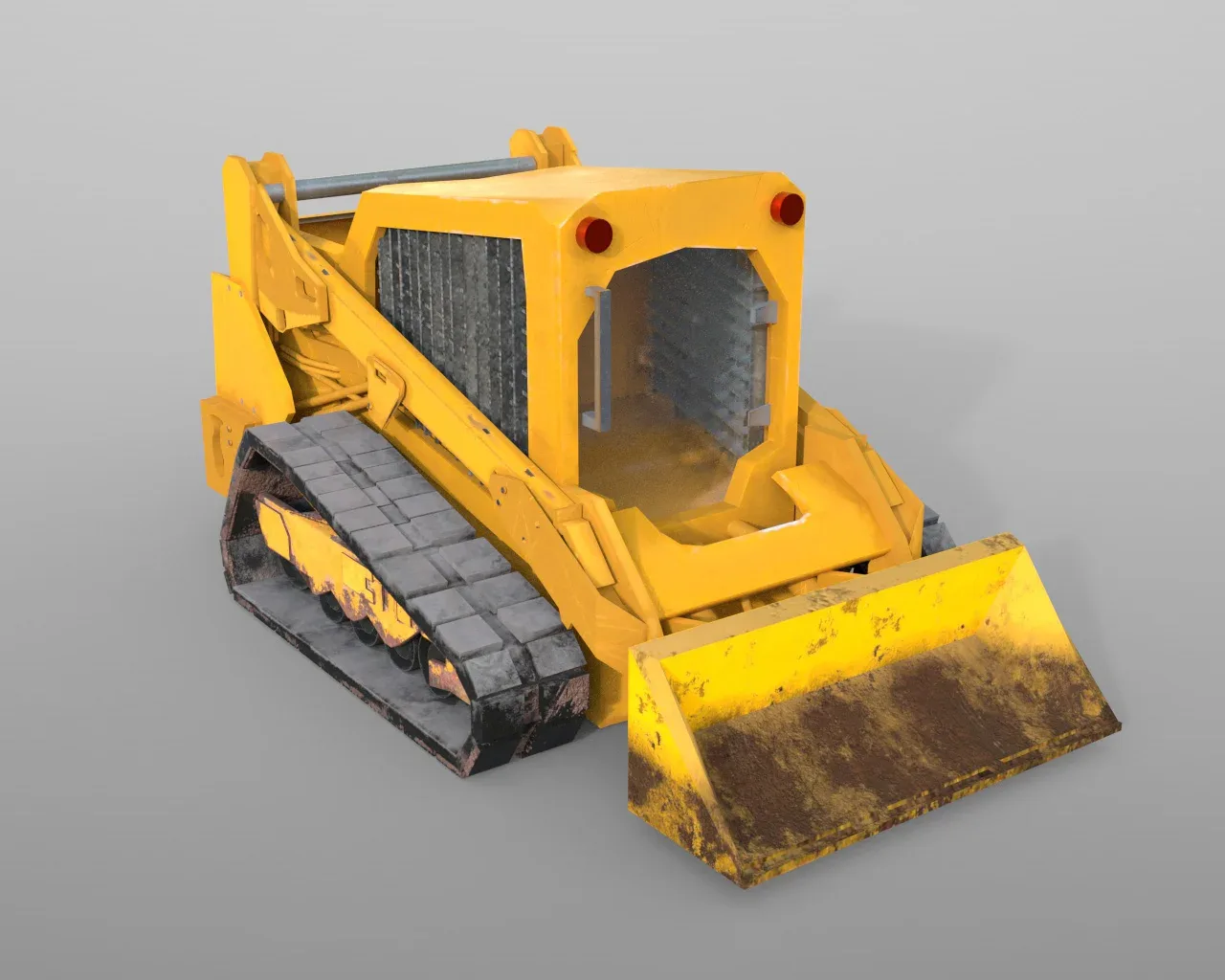 Compact track loader 3d model