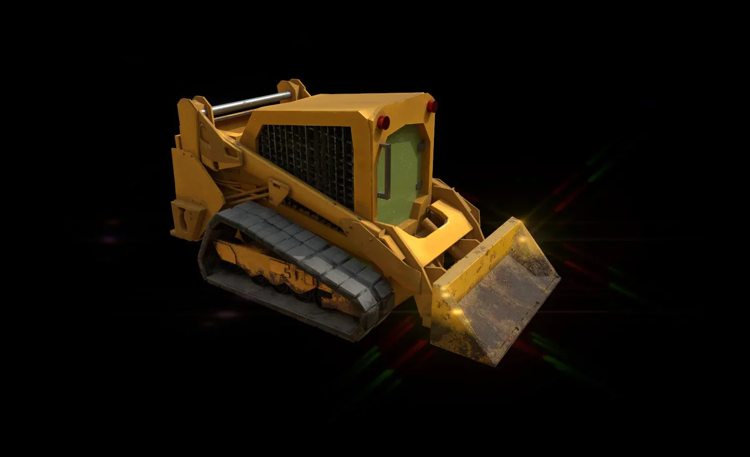 Compact track loader 3d model