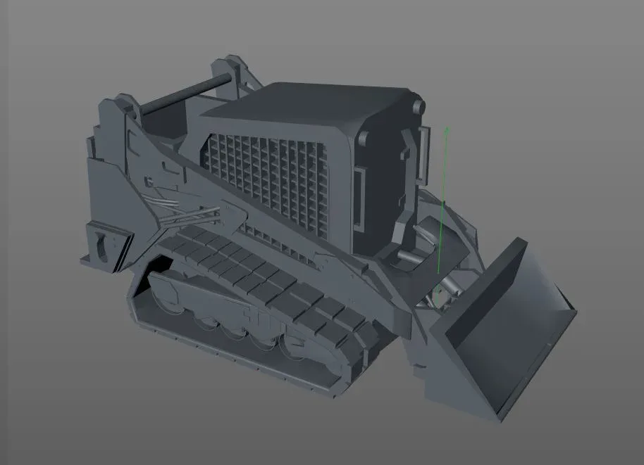 Compact track loader 3d model