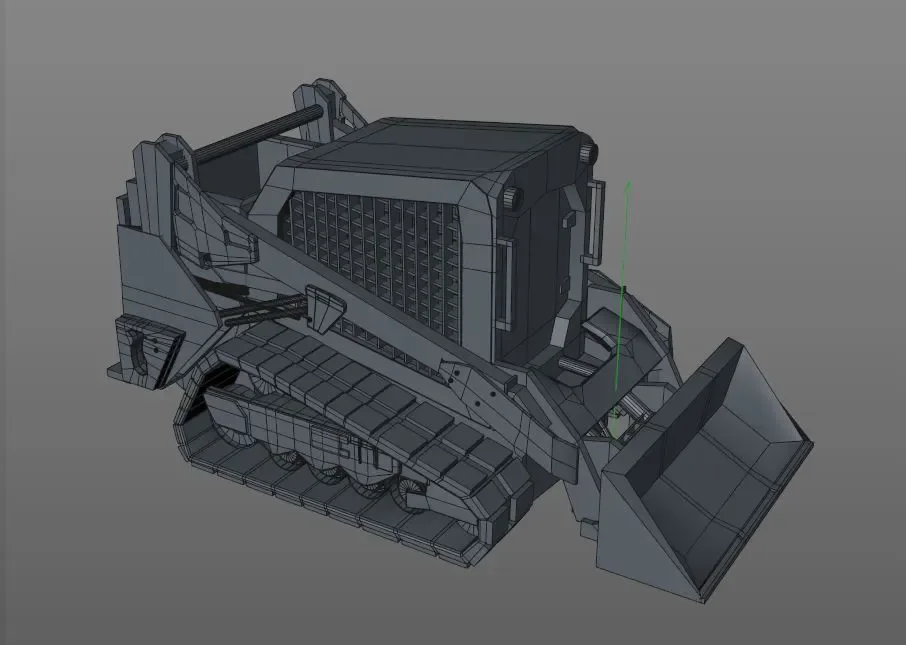 Compact track loader 3d model